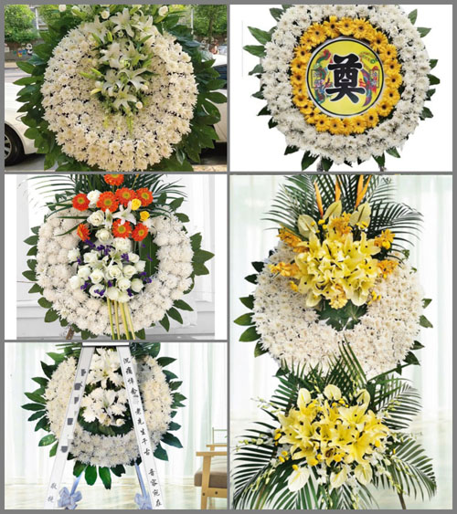 贵州六盘水钟山区黄土坡街道花圈速递